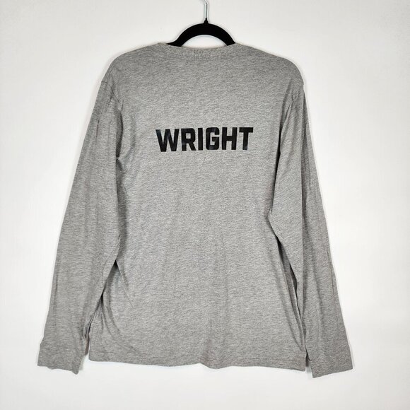 Adidas NEW Three Stripe Life Amplifier Tee Long Sleeve Crew Neck "wright" sz Lg - Picture 3 of 10
